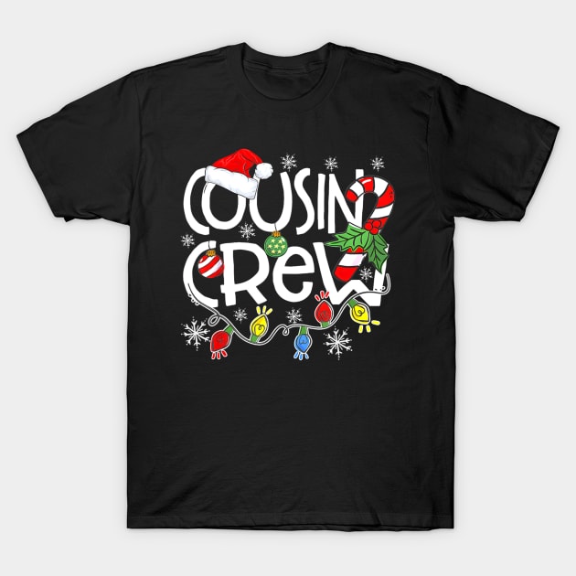 Christmas Cousin Crew Funny Red Plaid Matching Pajama T-Shirt by rivkazachariah